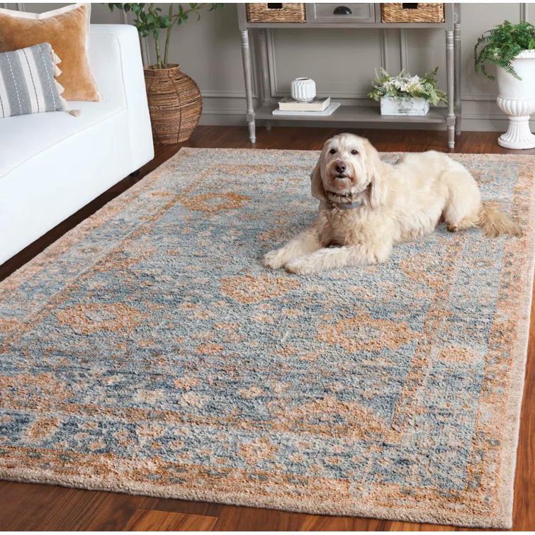 Bungalow Rose Rheya Hand Knotted Wool Pile Oriental Rug