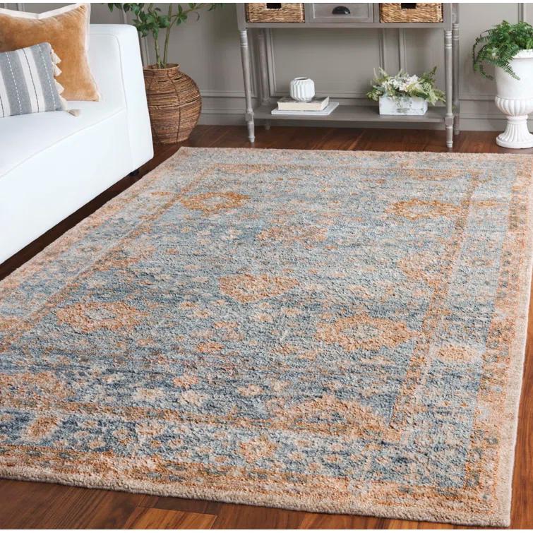 Bungalow Rose Rheya Hand Knotted Wool Pile Oriental Rug