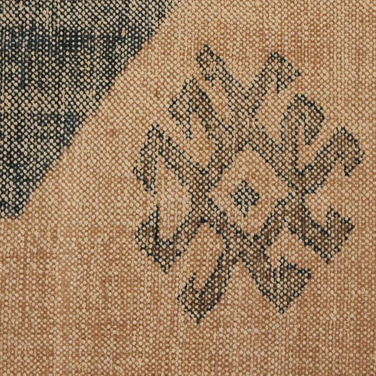 Samsa Navy Hand-Knotted Wool and Cotton 8' x 10' Area Rug
