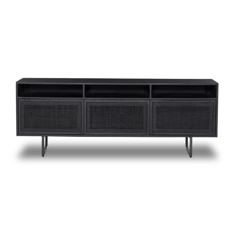 Hannah Media Console - Black and Black