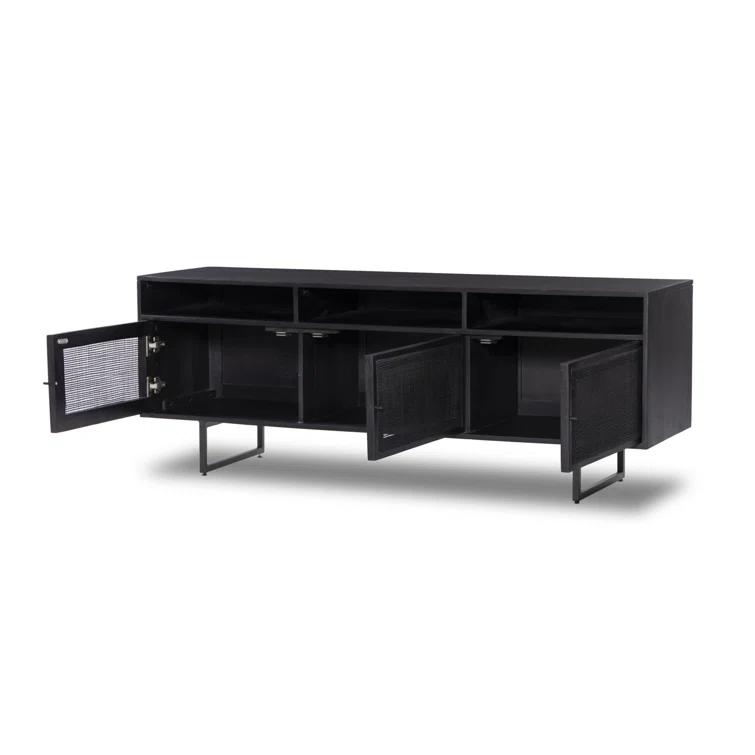Hannah Media Console - Black and Black