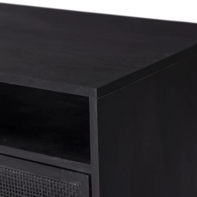 Hannah Media Console - Black and Black