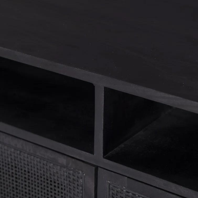 Hannah Media Console - Black and Black