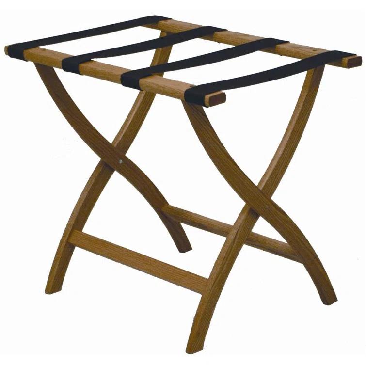 Folding Oak,Wood Luggage Rack