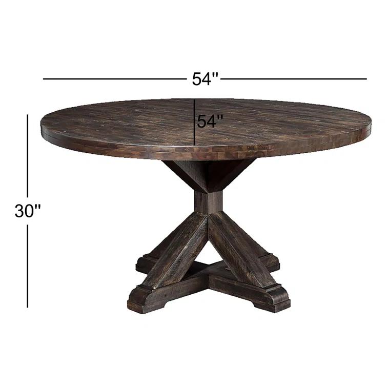 Bianca Round Solid Wood Dining Table