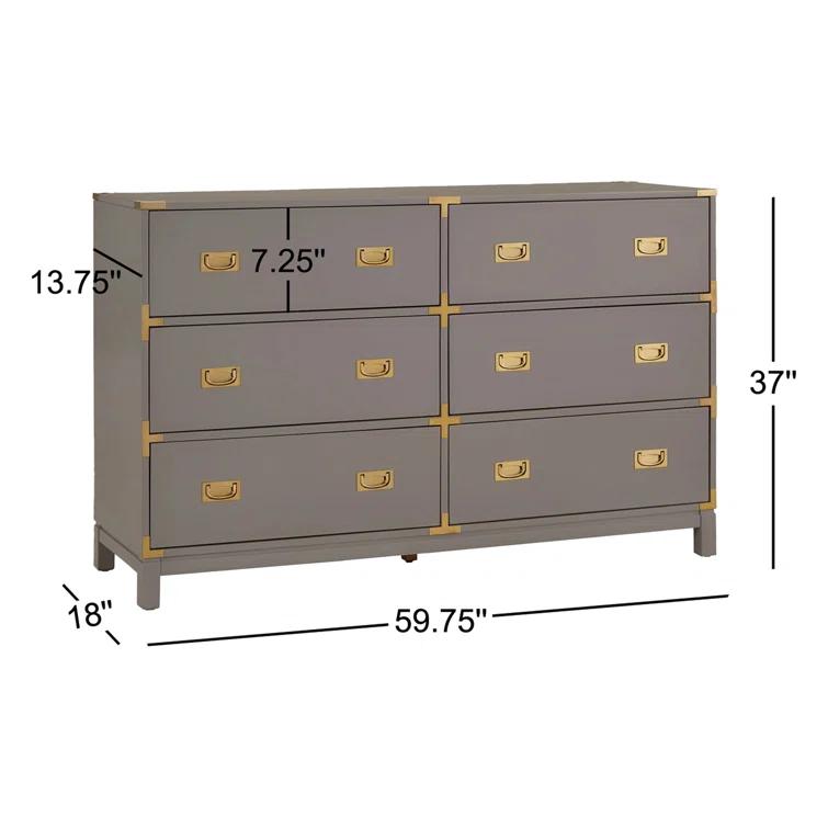Dania 6-Drawer Dresser