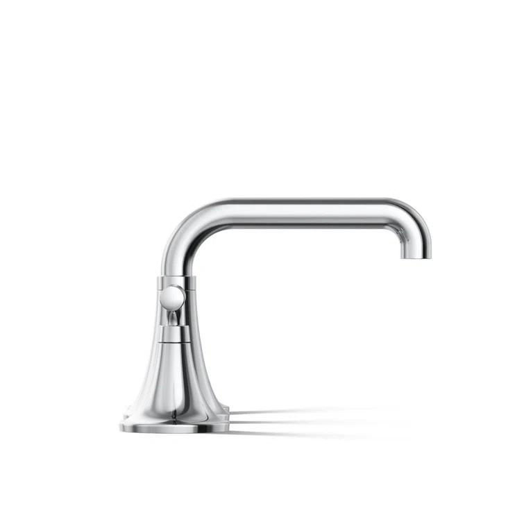Tone Widespread Bathroom Sink Faucet, Three-Hole Bathroom Faucet with Clicker Drain, 1.2 GPM