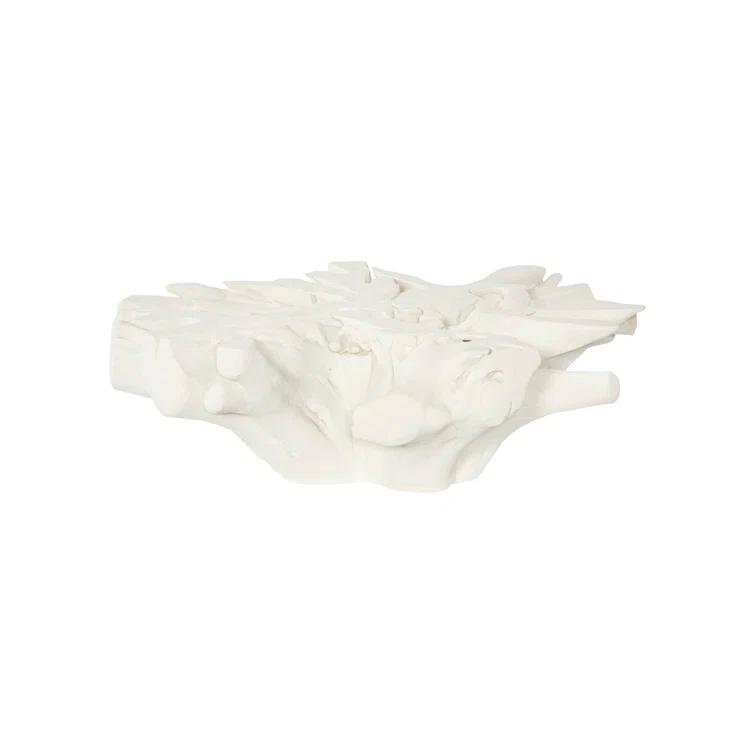Phillips Collection White Stone Coffee Table