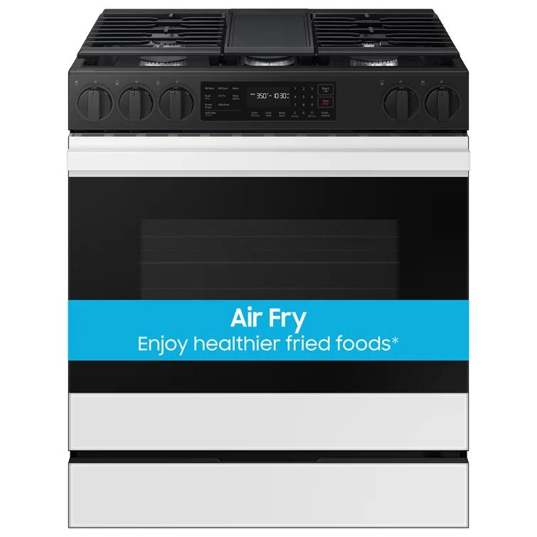 Samsung Bespoke Smart Slide-In Gas Range 6.0 cu. ft. with Air Fry and Precision Knobs