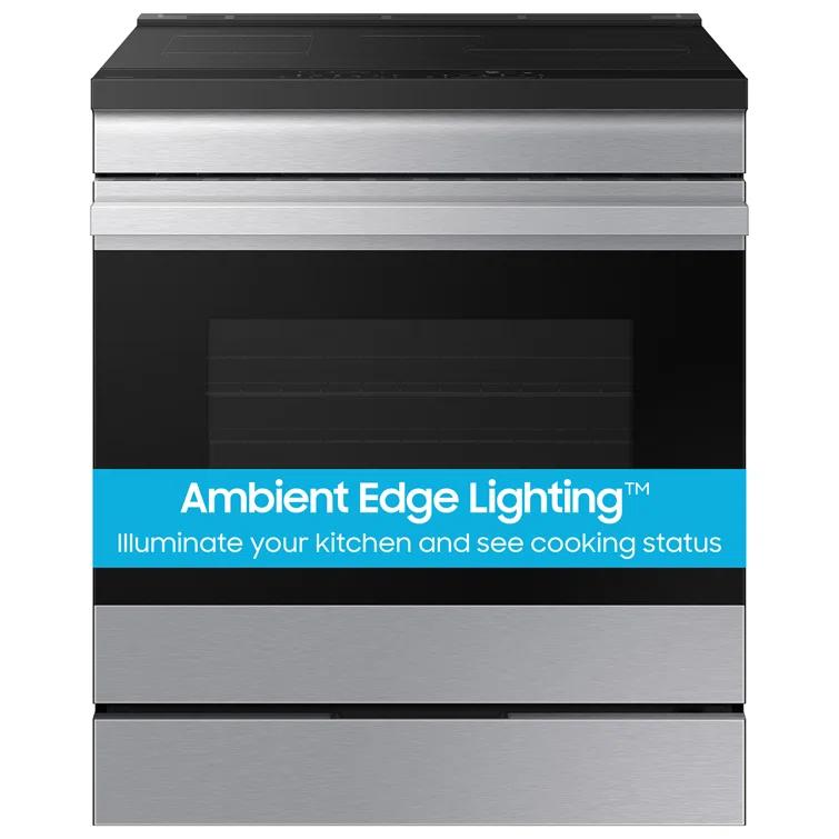 Samsung Bespoke Smart Slide-In Induction Range 6.3 cu. ft. with Ambient Edge Lighting