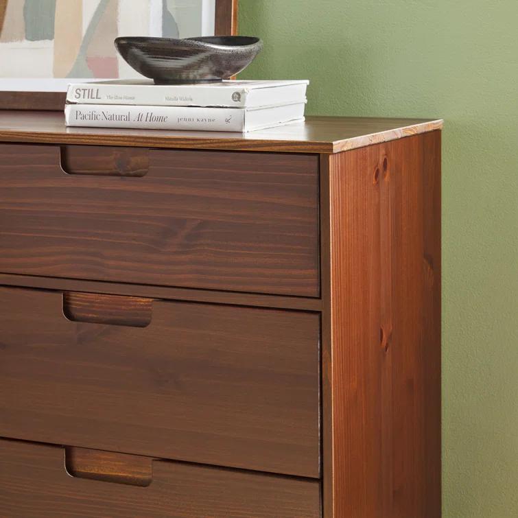 Yarber 6 Drawer Solid Wood Double Dresser