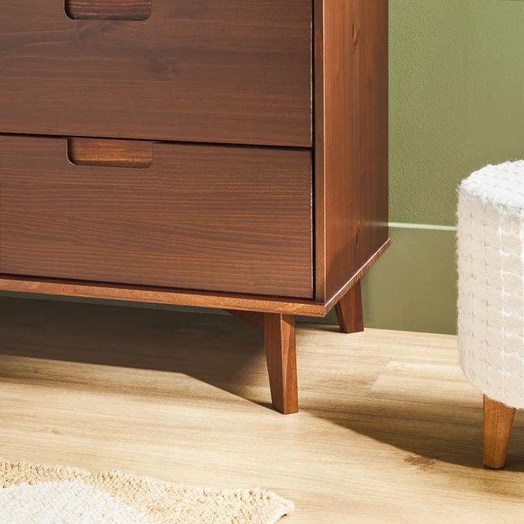 Yarber 6 Drawer Solid Wood Double Dresser