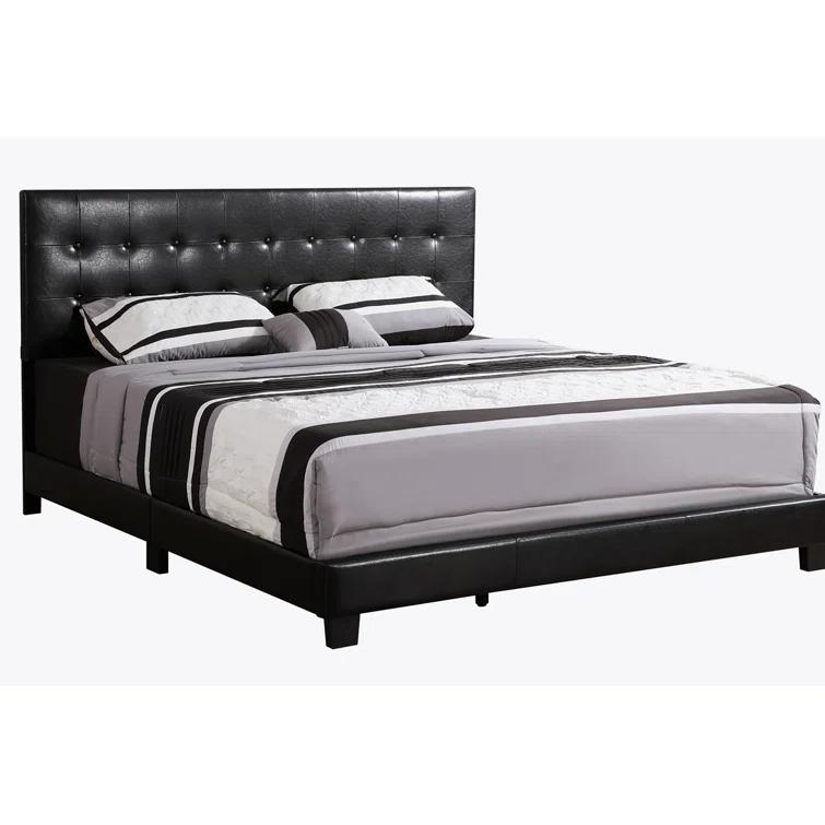 Eaton Vegan Leather Platform Bed