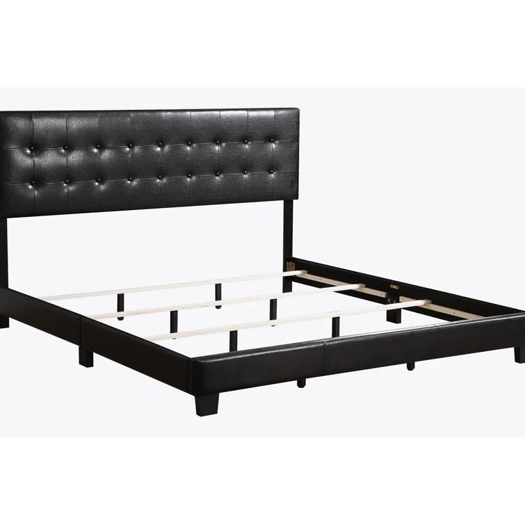 Eaton Vegan Leather Platform Bed