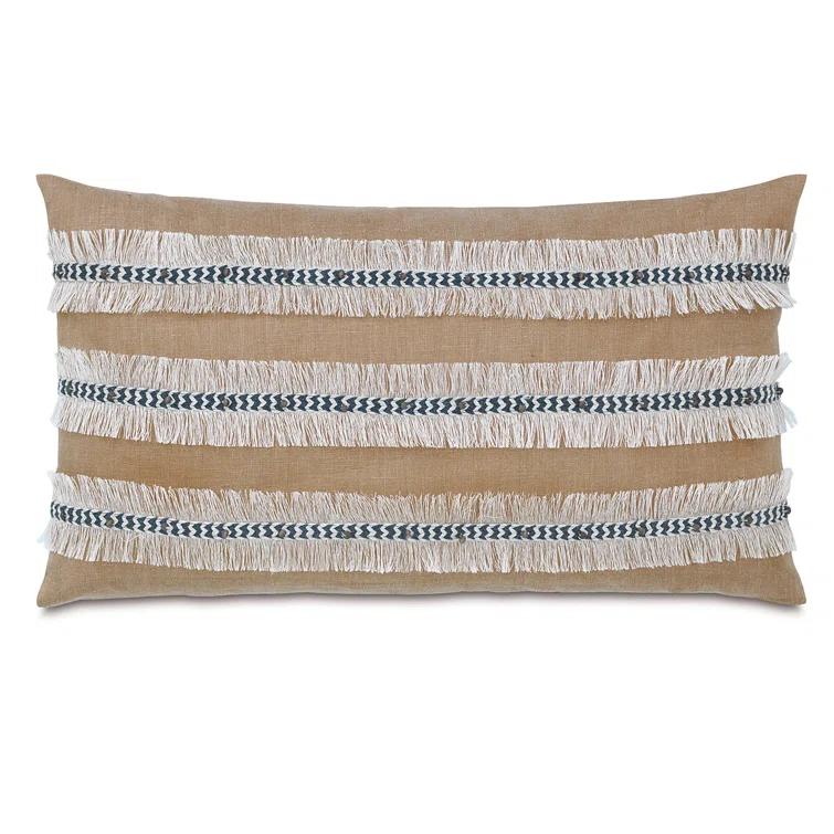 Eastern Accents Naya Fringed 100% Linen Throw Pillow