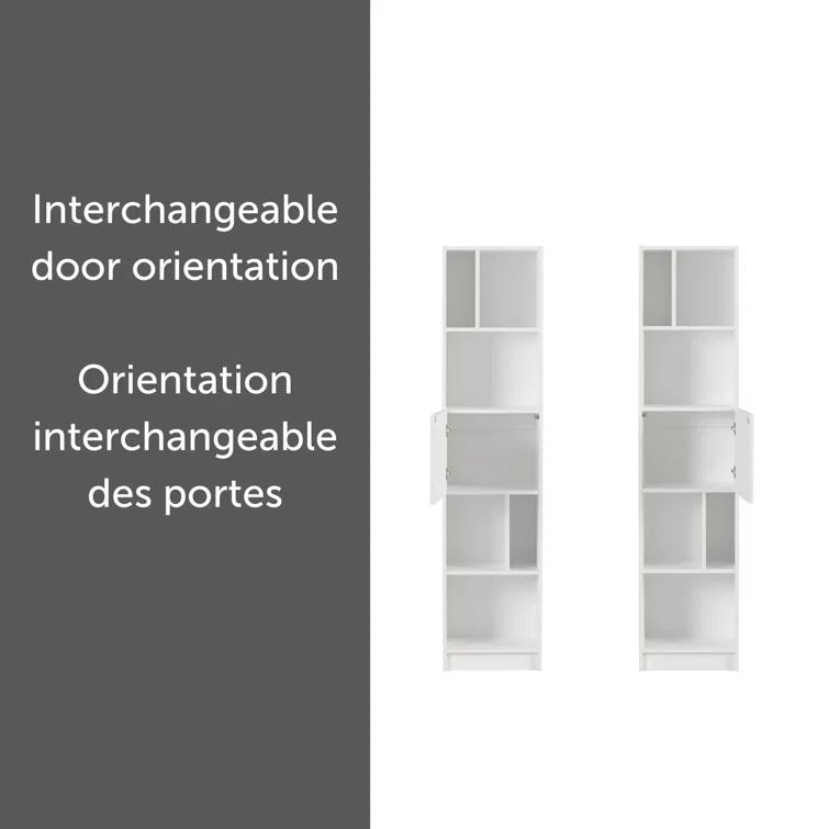 Liora Narrow 5-Shelf Narrow Bookcase