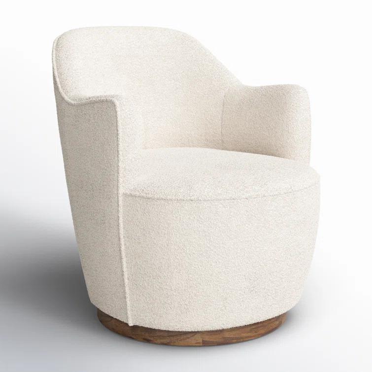 Margie Swivel Chair - Natural Boucle