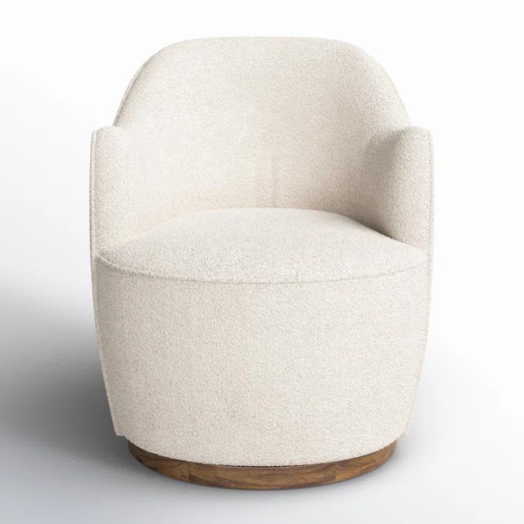 Margie Swivel Chair - Natural Boucle
