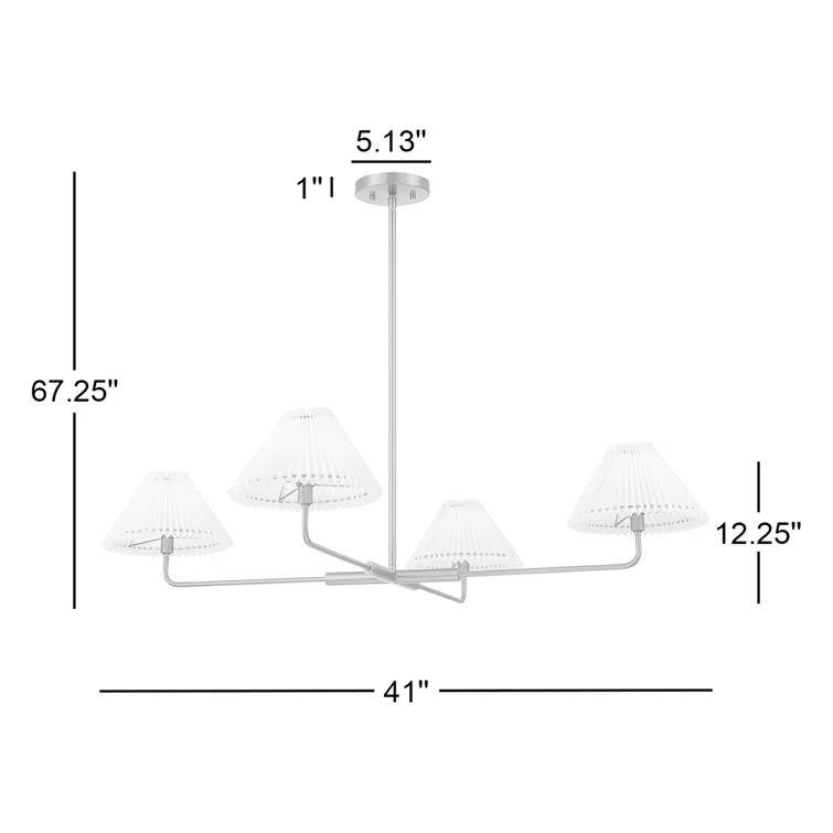 Pearson 4 Light Metal Dimmable Sputnik Chandelier