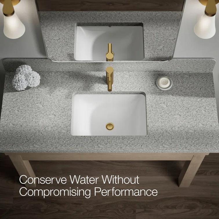 Kohler Elate Single-Handle Bathroom Faucet with Pop-Up Drain Assembly, One Hole Bathroom Sink Faucet, 1.2 gpm
