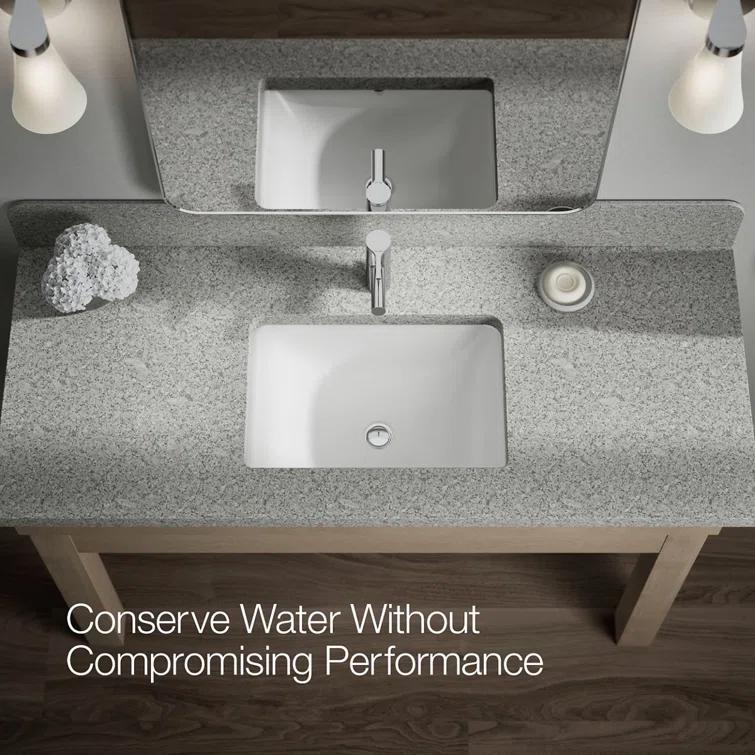 Kohler Elate Single-Handle Bathroom Faucet with Pop-Up Drain Assembly, One Hole Bathroom Sink Faucet, 1.2 gpm