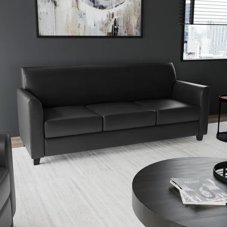 HERCULES Diplomat Series LeatherSoft Sofa with Clean Line Stitched Frame