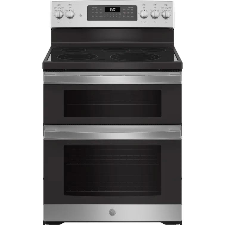 GE Appliances 30" 6.6 cu. ft. Freestanding Electric Range with 5 Elements and Convection Oven