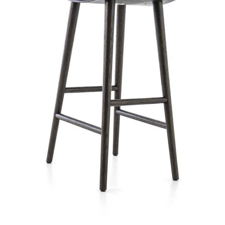 Oak Wood Saddle Bar & Counter Stools