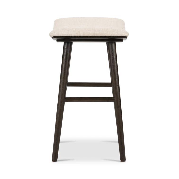 Oak Wood Saddle Bar & Counter Stools