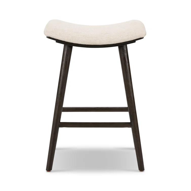 Oak Wood Saddle Bar & Counter Stools