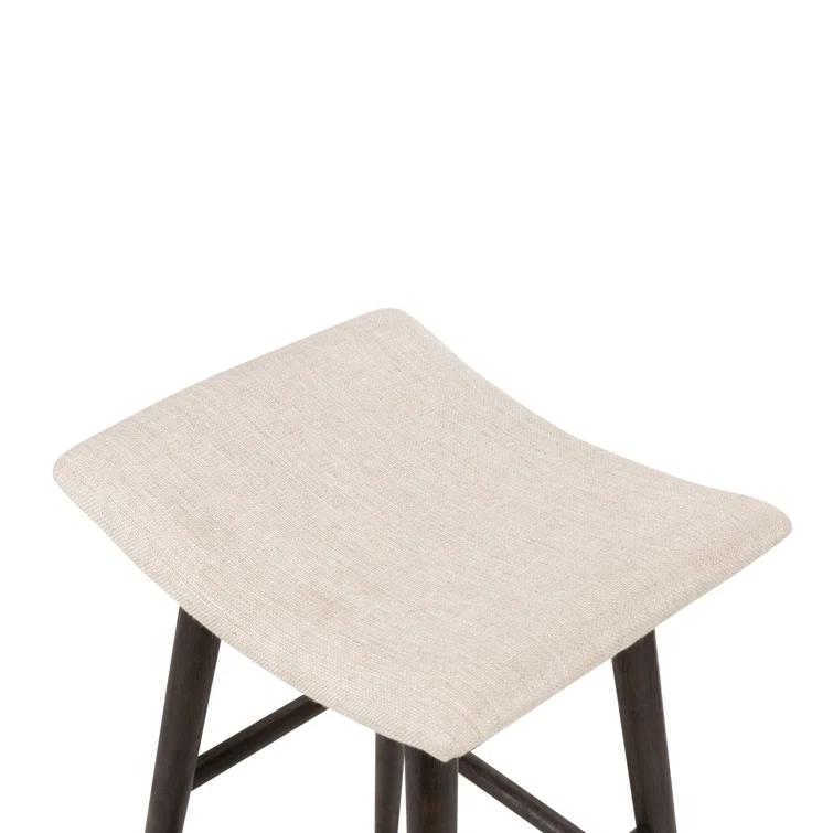 Oak Wood Saddle Bar & Counter Stools