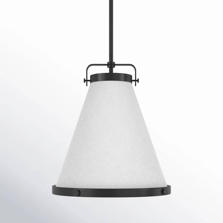 Coco Single Light Cotton / Cotton Blend Dimmable Pendant