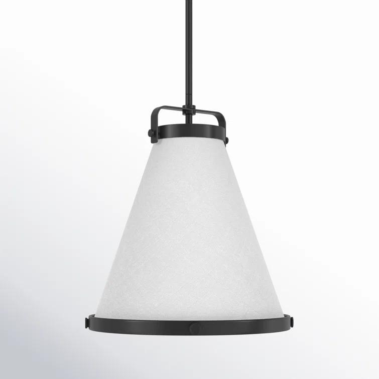 Coco Single Light Cotton / Cotton Blend Dimmable Pendant