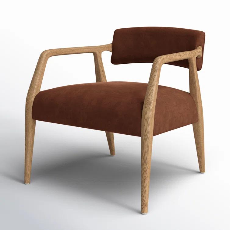 Edith Upholstered Velvet Arm Chair