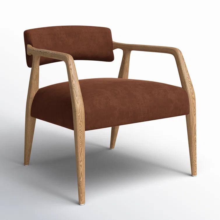 Edith Upholstered Velvet Arm Chair