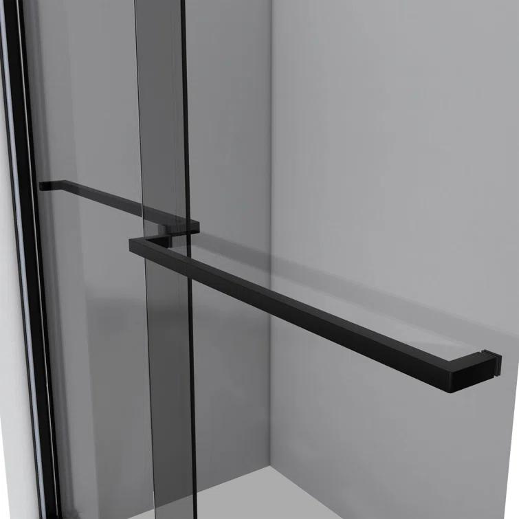56" - 60" W 60" H Reversible Semi-Frameless Tub Door with ClearMax Technology