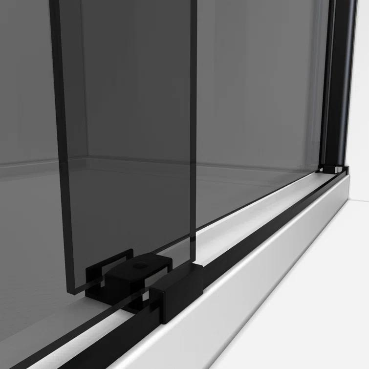 56" - 60" W 60" H Reversible Semi-Frameless Tub Door with ClearMax Technology