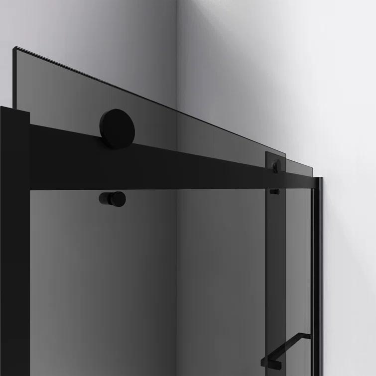 56" - 60" W 60" H Reversible Semi-Frameless Tub Door with ClearMax Technology