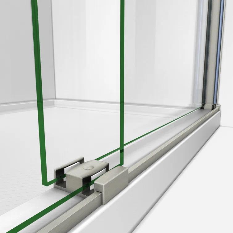 Sapphire 56" W x 76" H Frameless Shower Door
