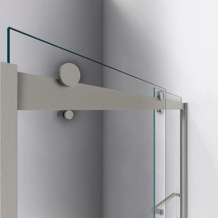 Sapphire 56" W x 76" H Frameless Shower Door