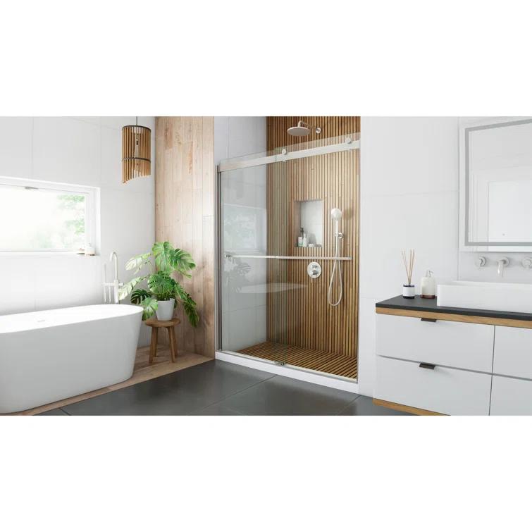 Sapphire 56" W x 76" H Frameless Shower Door
