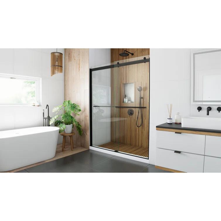 Sapphire 56" W x 76" H Frameless Shower Door