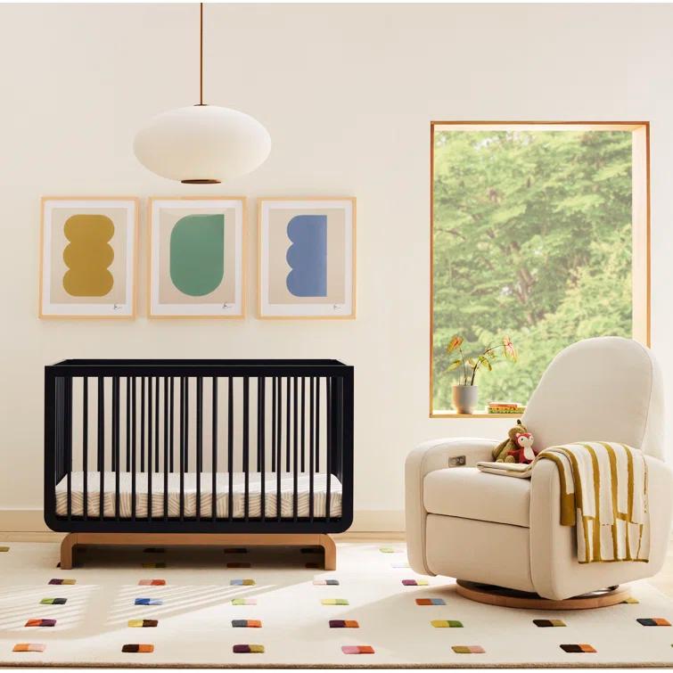 Nami Electronic Recliner and Swivel Glider Recliner in Shearling with USB port