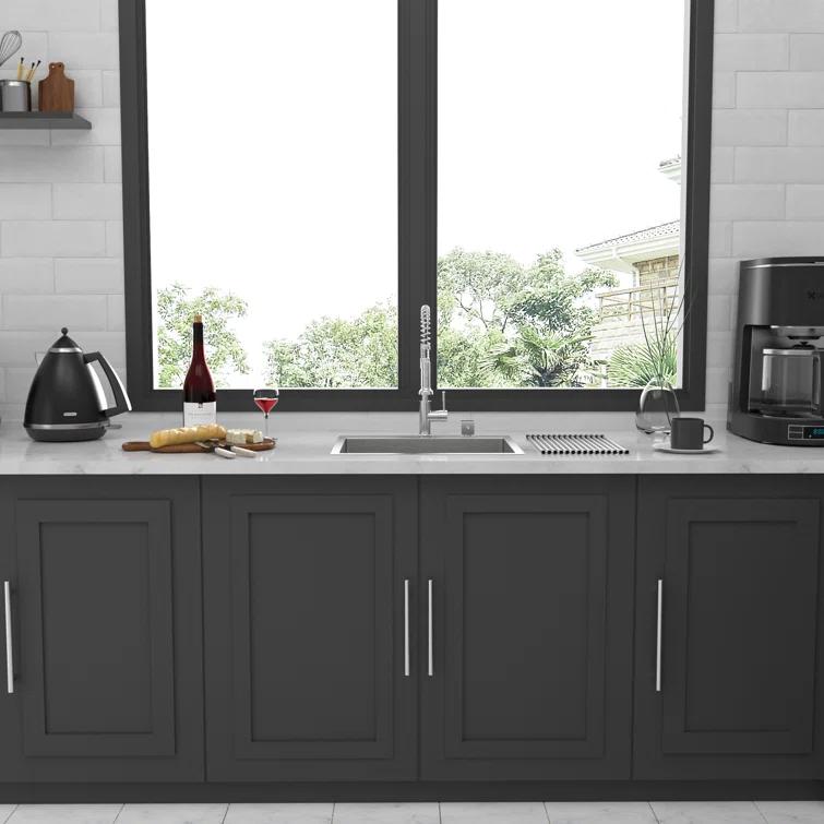 28 In. Kitchen Sink Drop In 16-gauge Stainless Steel Single Bowl Topmount Kitchen Sink Basin