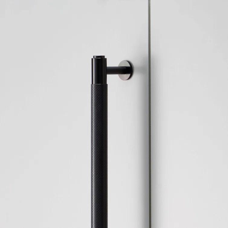 Buster + Punch 29.9 inch Black Cross Knurl Closet Bar