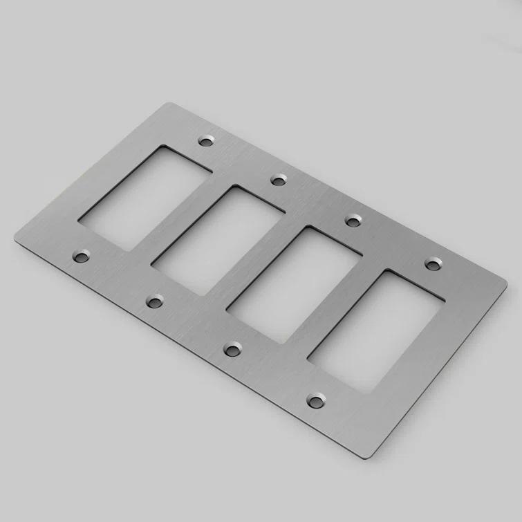 Buster + Punch Buildings & Architecture 4 - Gang Blank Standard Combination Wall Plate