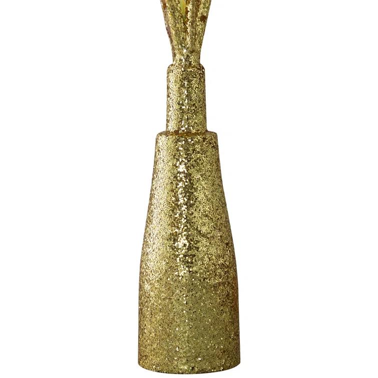 Northlight Seasonal LED Glitter Star Of Bethlehem Christmas Tree Topper - 14.5" - Gold - Multi Lights