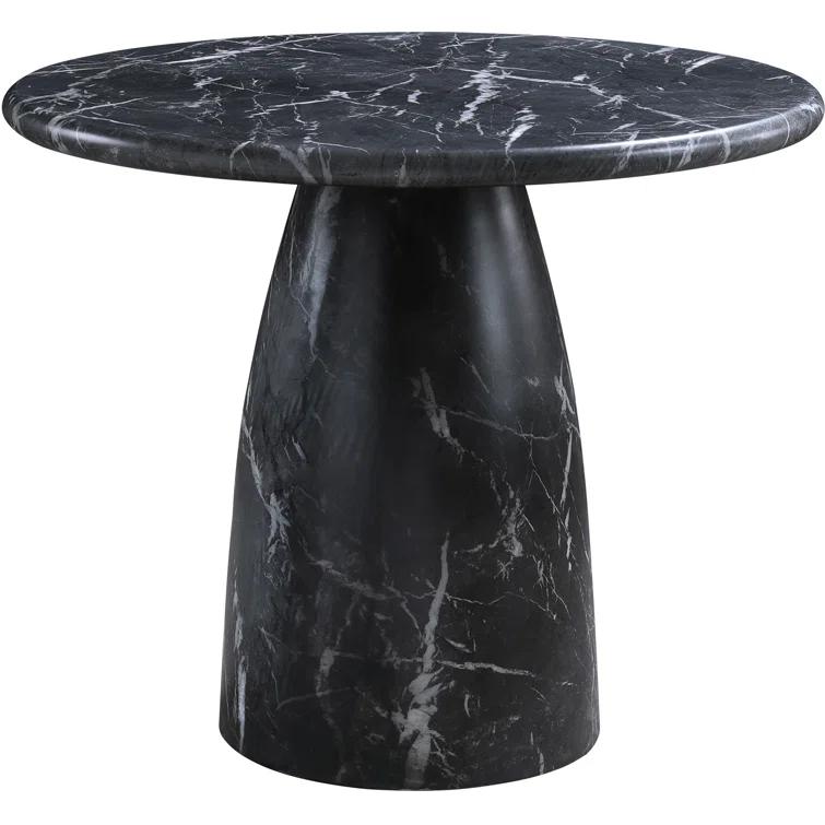 Meridian Furniture Cosenza Black 36" Indoor/Outdoor Concrete Dining Table