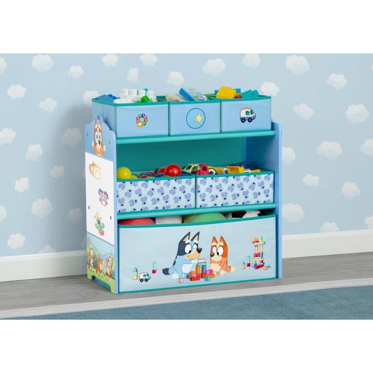 Delta Children Bluey Design & Store 6 Bin Toy Storage Organizer By Delta Children - Greenguard Gold Certified