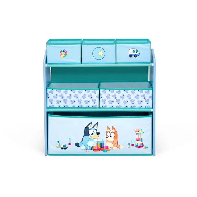 Delta Children Bluey Design & Store 6 Bin Toy Storage Organizer By Delta Children - Greenguard Gold Certified